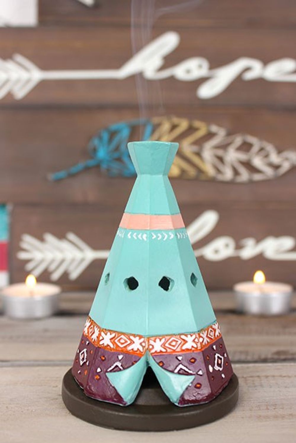 Boho Tepee Incense Cone Holder
