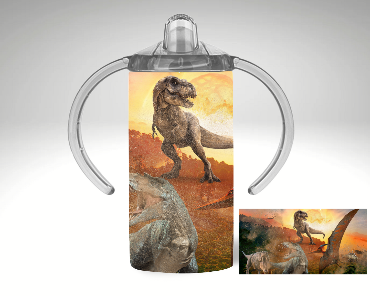 12oz sippy cup - Dinosaur
