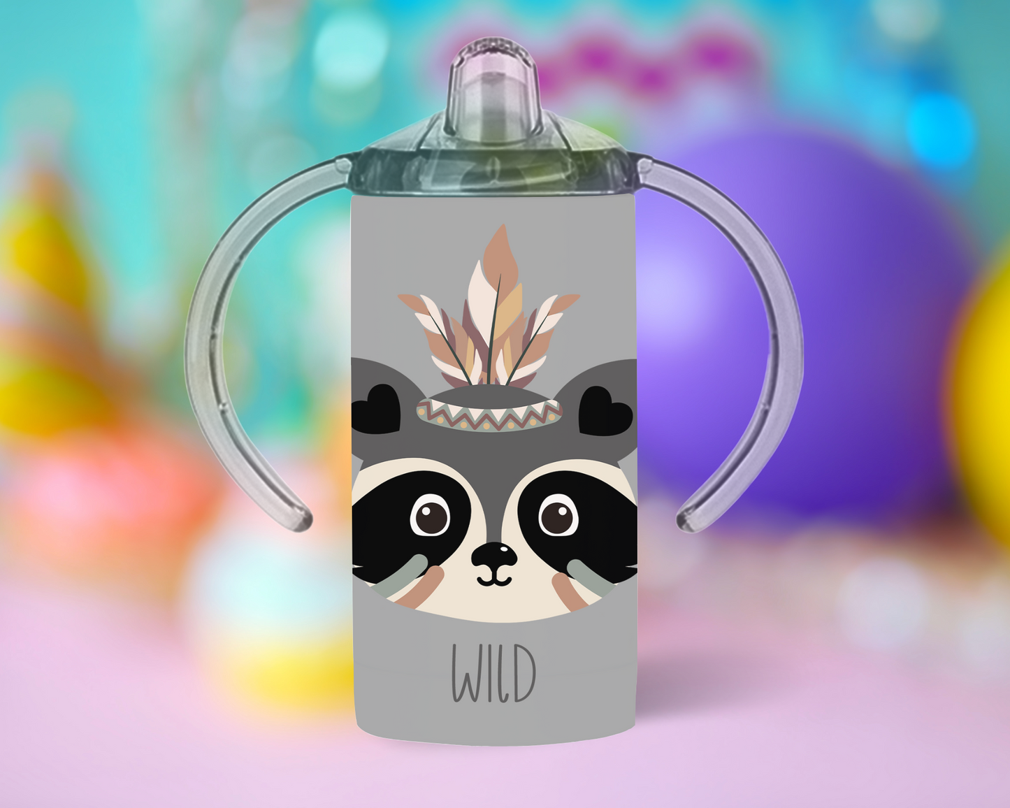 12oz sippy cup - Wild one