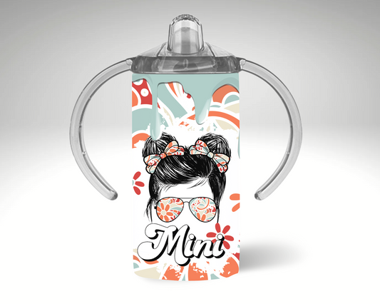 12oz sippy cup - Mini girl