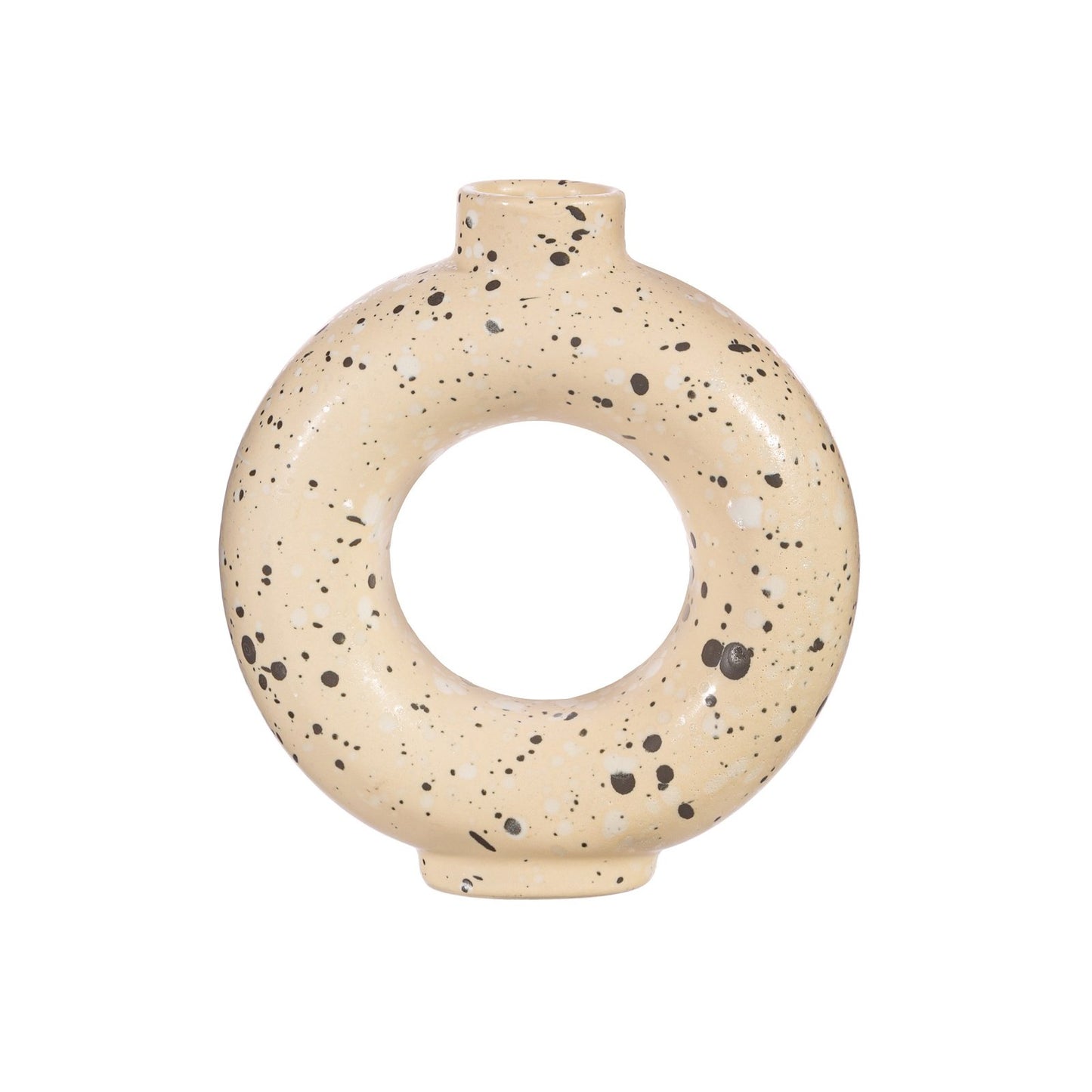 Sand Terrazzo Speckled Small Circle Vase