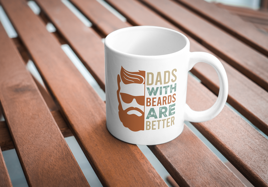 Dad with beards mug