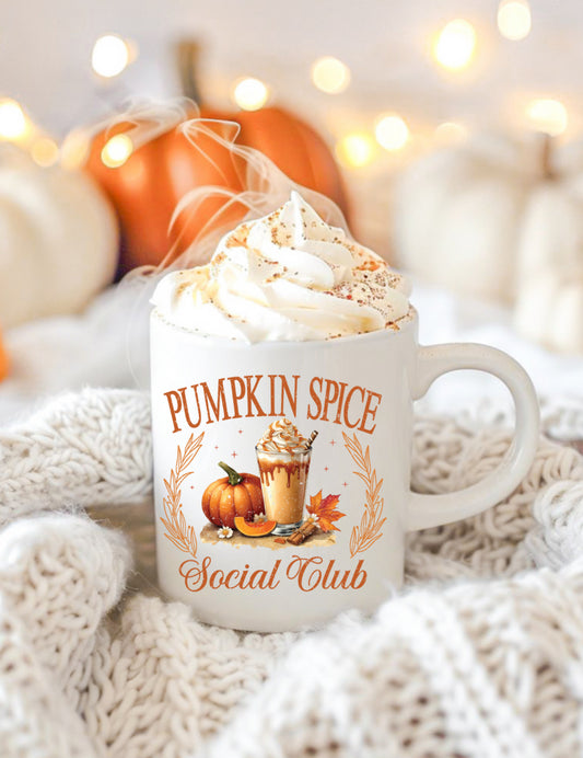Pumpkin spice social club mug