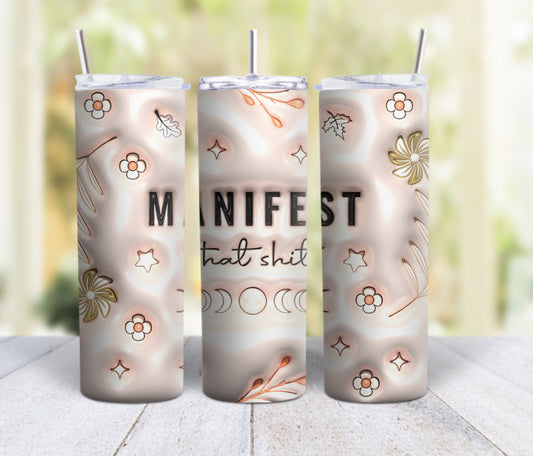 20oz skinny tumbler - Manifest