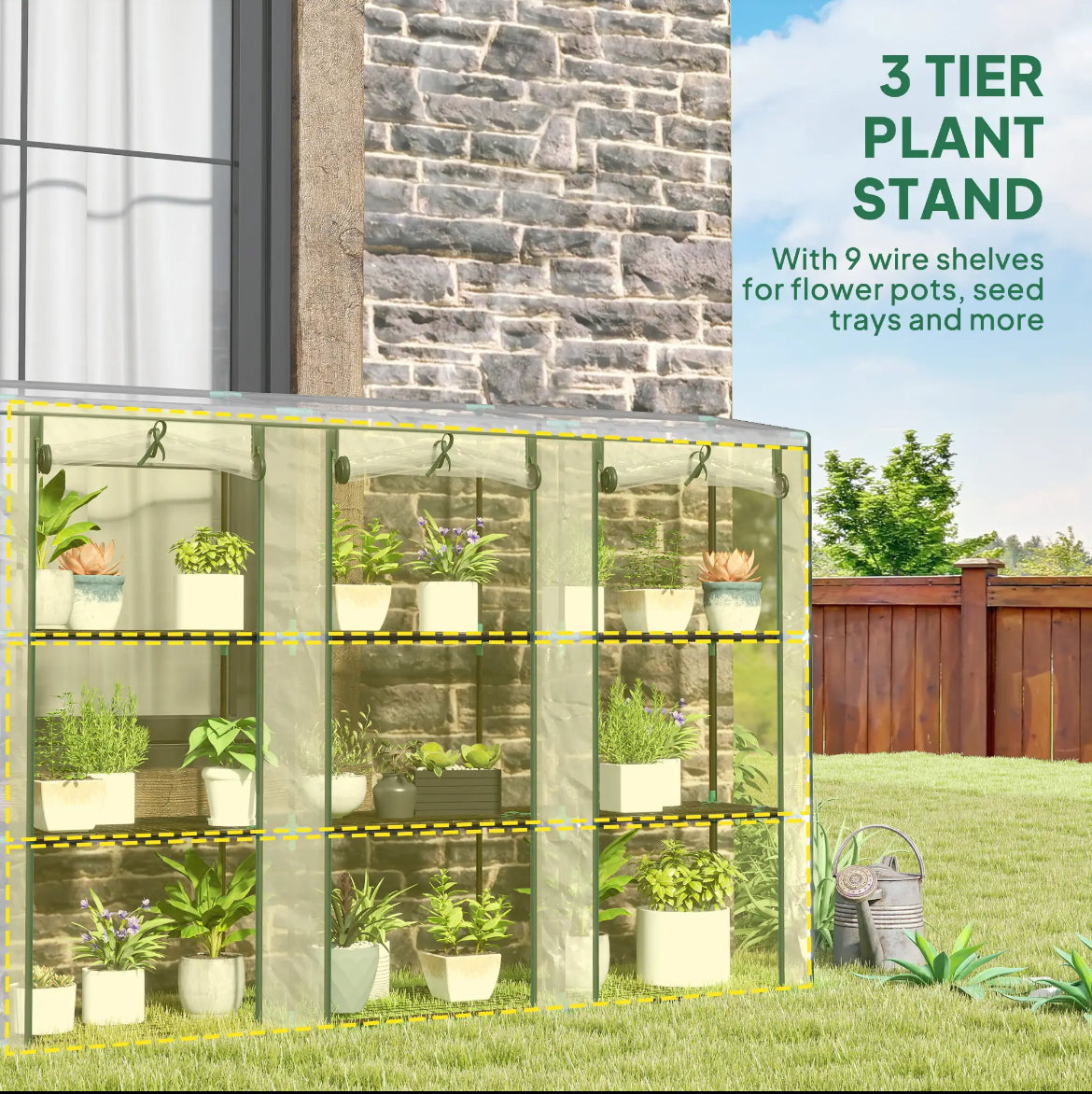 Nine-shelf greenhouse