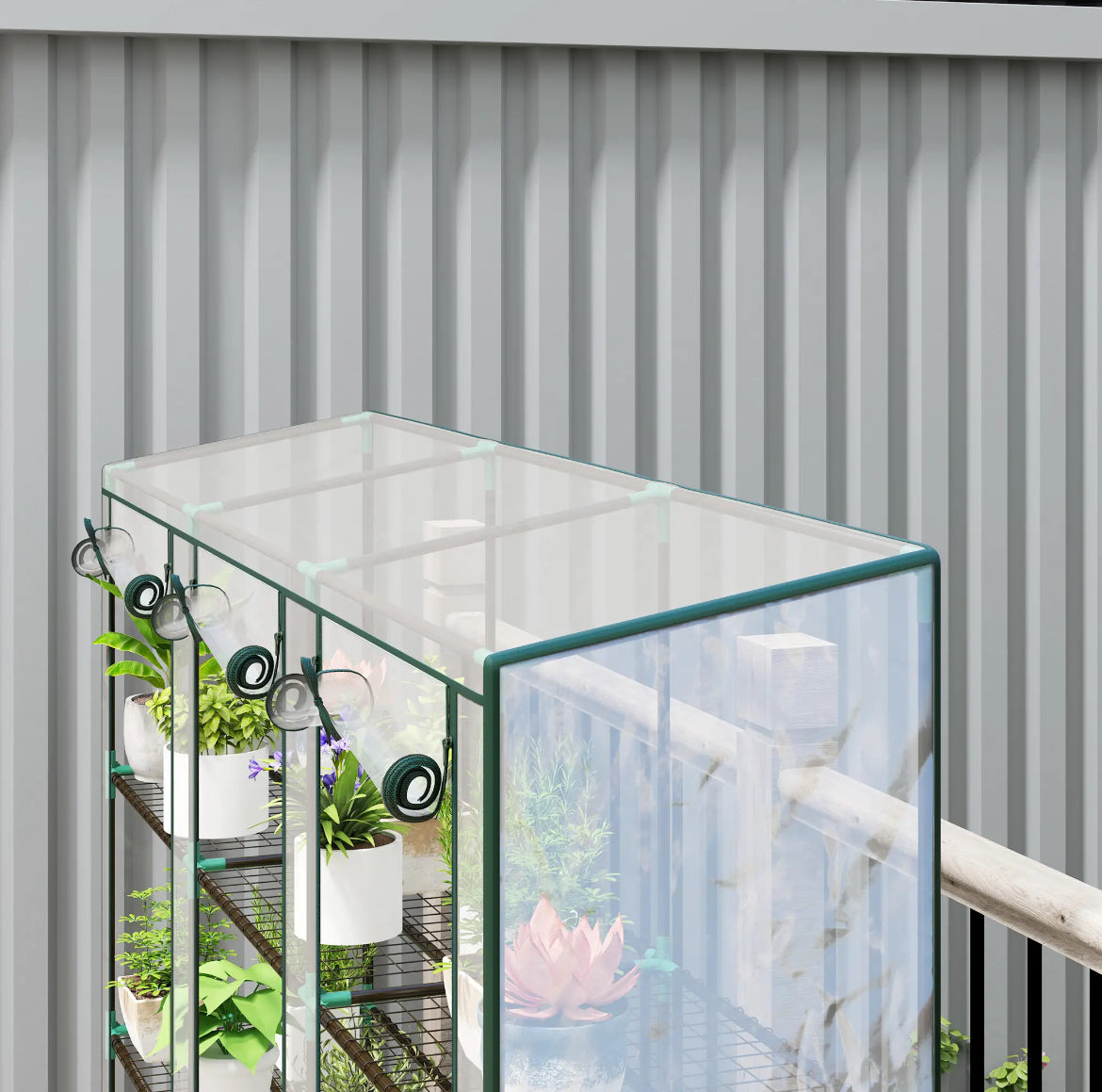 Nine-shelf greenhouse