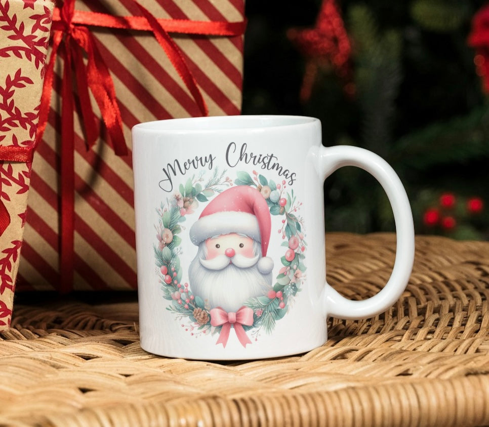 Pink Christmas mug - various designs