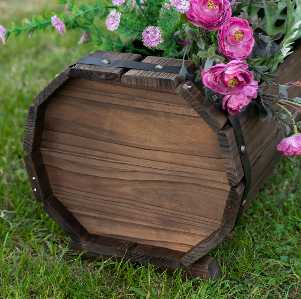 2pcs 56L wooden planter box