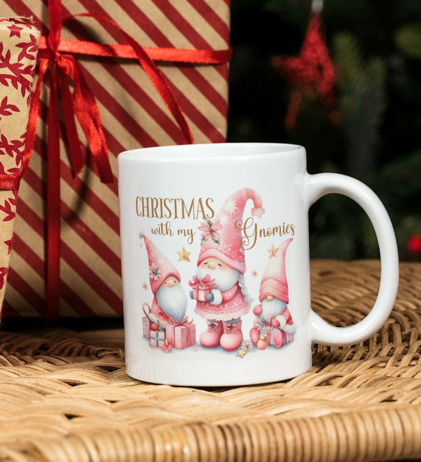 Pink Christmas mug - various designs