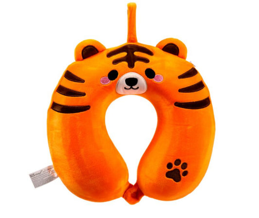 Relaxeazzz Plush Memory Foam Travel Pillow - Alfie the Tiger Adoramals