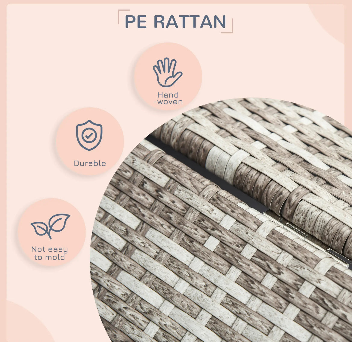 Pawhut rattan dog house