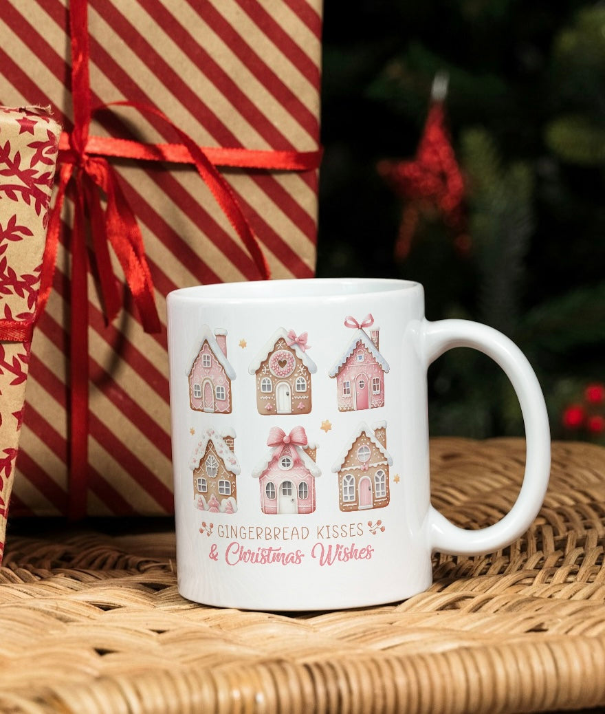 Pink Christmas mug - various designs