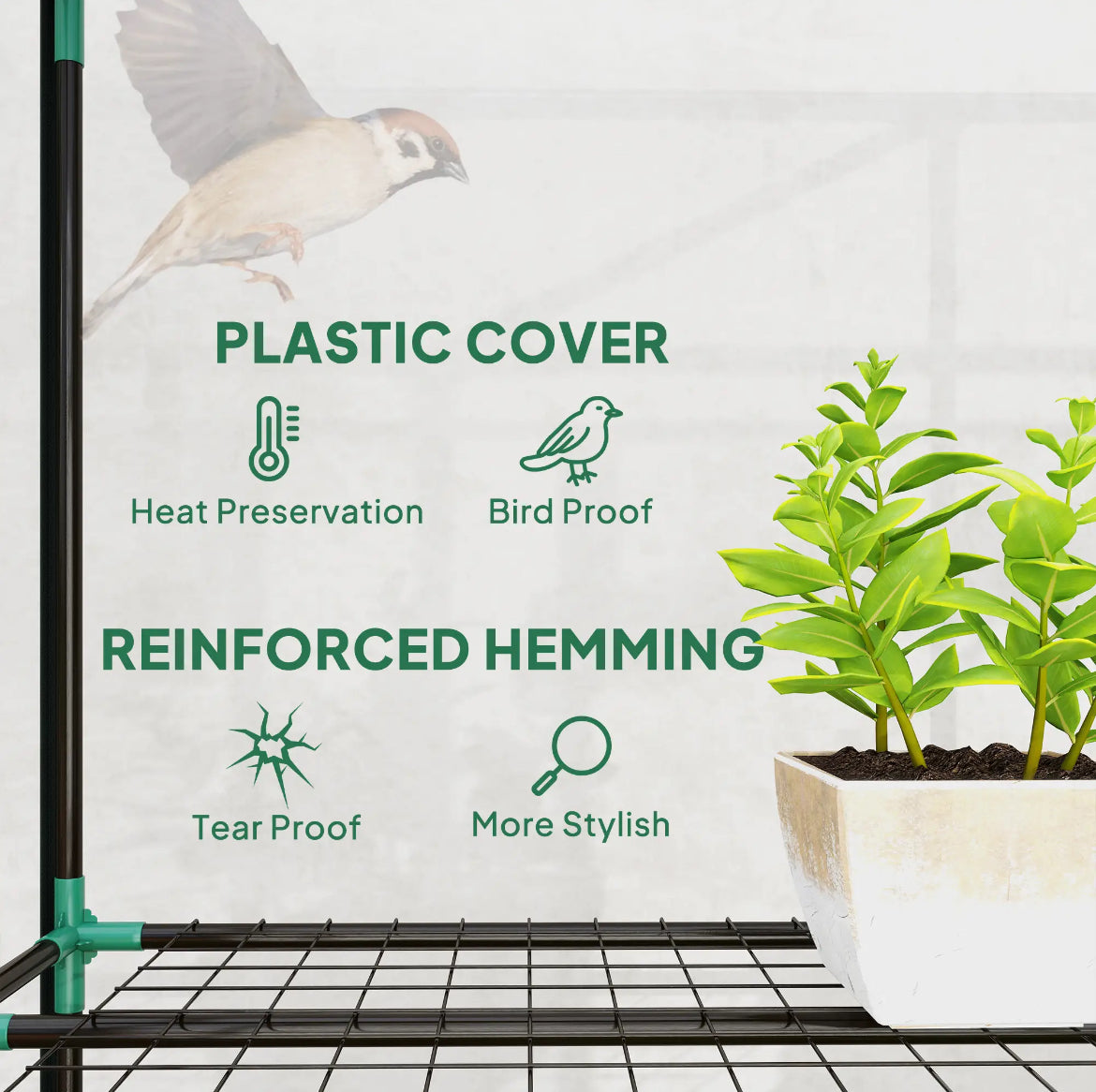 Nine-shelf greenhouse