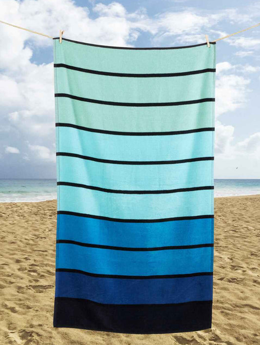 Ombre Stripes Beach Towel