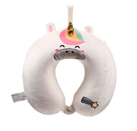 Relaxeazzz Plush Memory Foam Travel Pillow - Astra the Unicorn Adoracorns