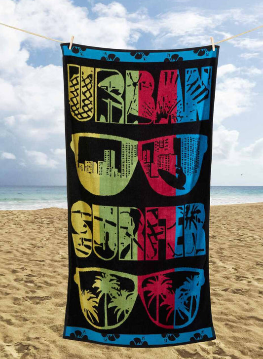 Urban Surfer Beach Towel