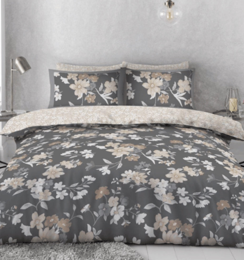 SNOOZEVILLE CAMDEN FLORAL NATURAL DUVET SET