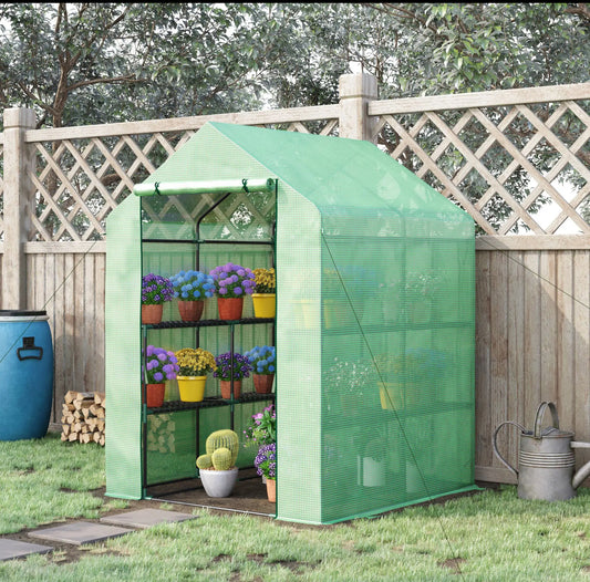 Outsunny walk-in greenhouse