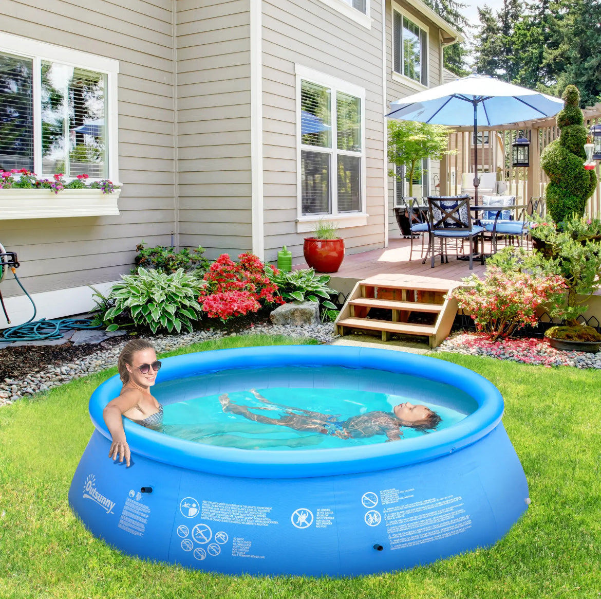 Outsunny inflatable pool