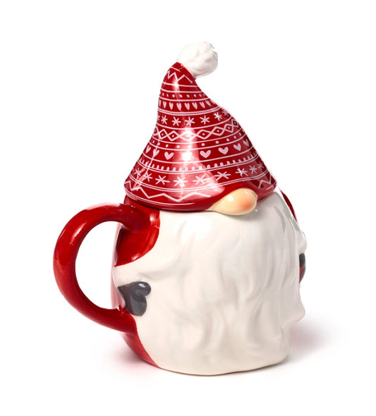 Christmas Gonk lidded mug