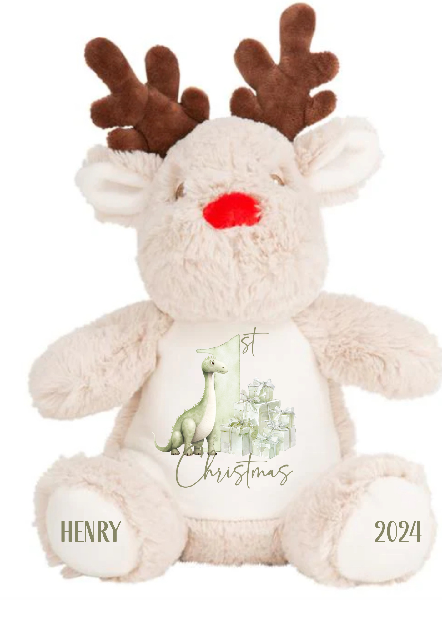 My first Christmas reindeer teddy