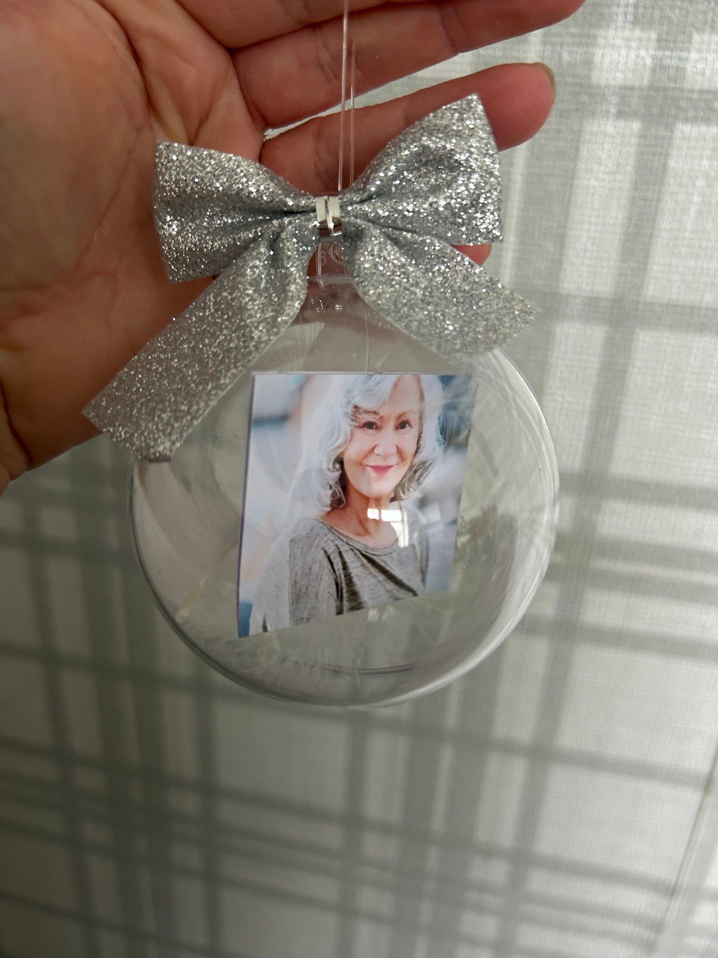 Photo memorial bauble