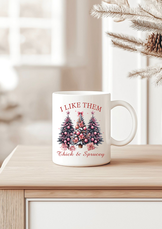 Thick & sprucey Christmas mug