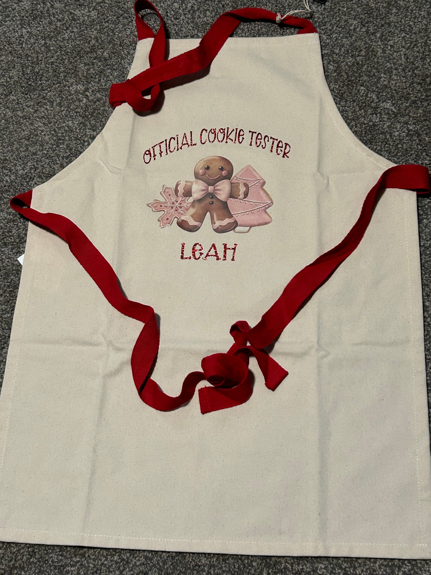 Official cookie tester - kids apron