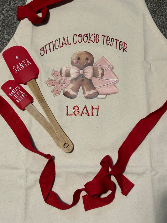 Official cookie tester - kids apron