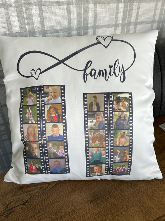 Family Photo strip cushion