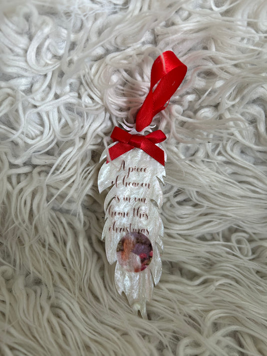 Feather tree ornament