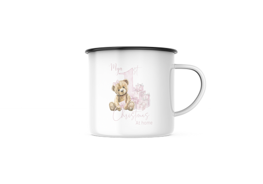 1st Christmas at home kids mug