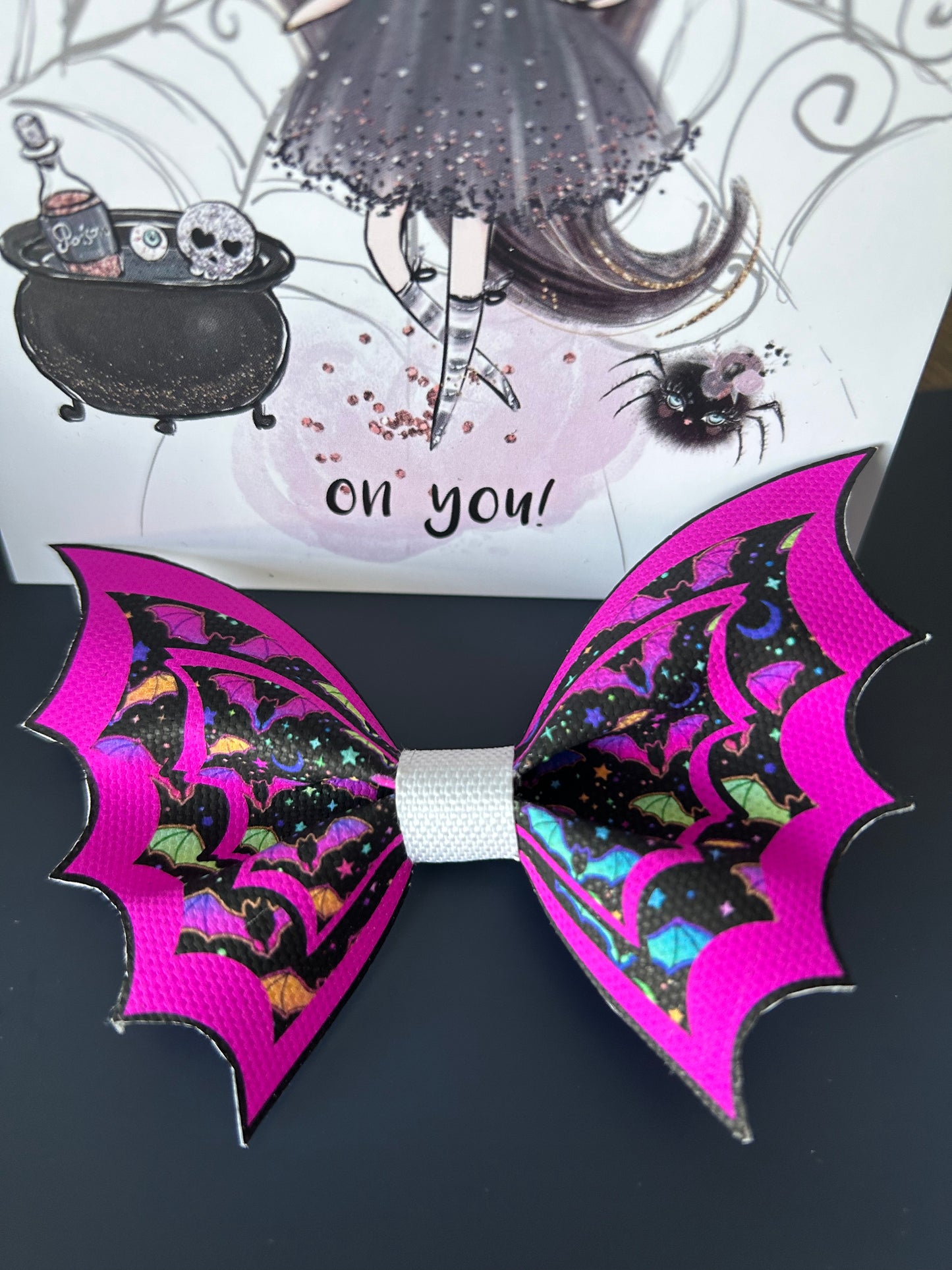 Kids Halloween mini hair bow