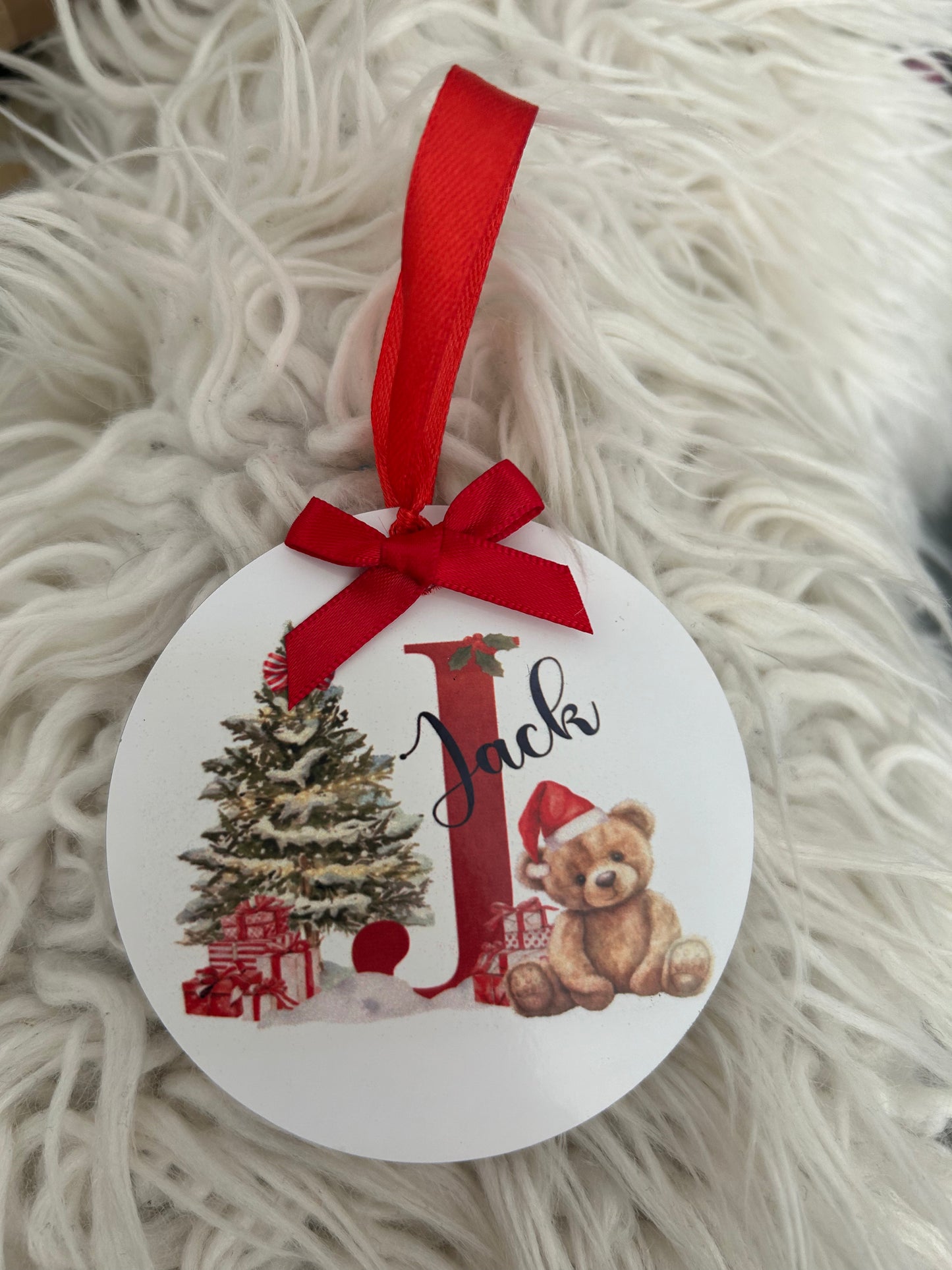 Christmas Letter tree ornament