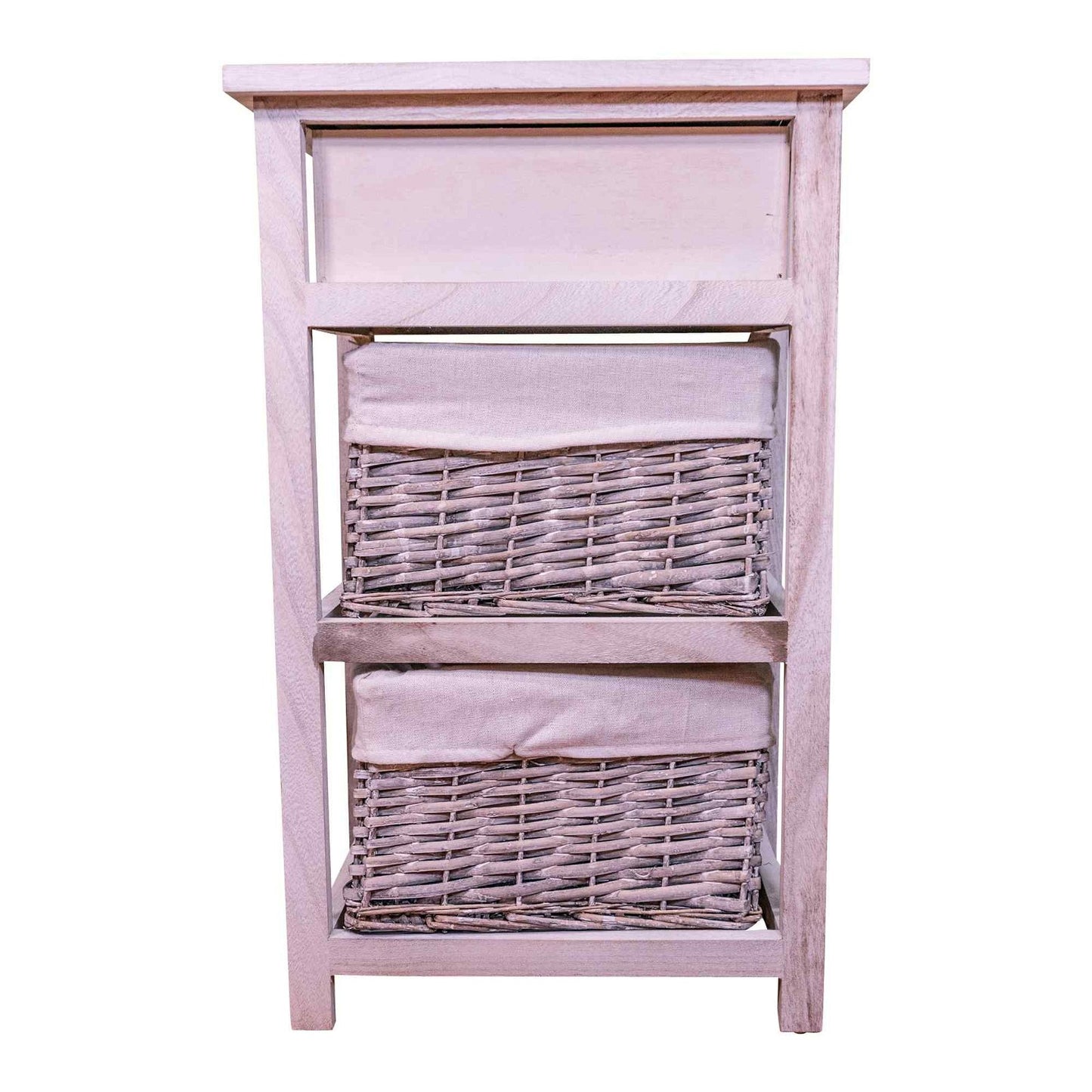 Murray Light Grey Wood Grain Effect Cabinet With Drawers