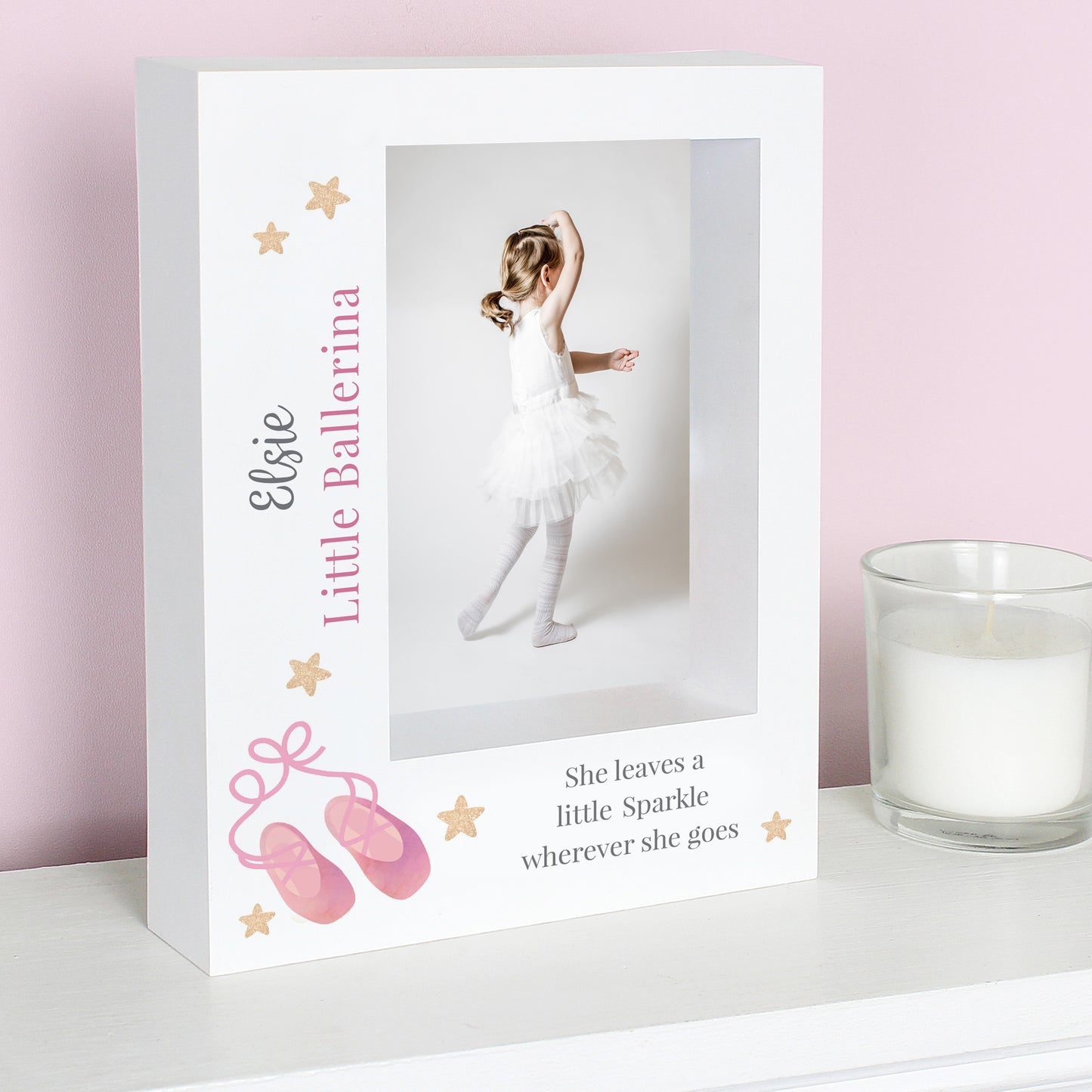 Personalised Swan Lake Ballet 5x7 Box Photo Frame