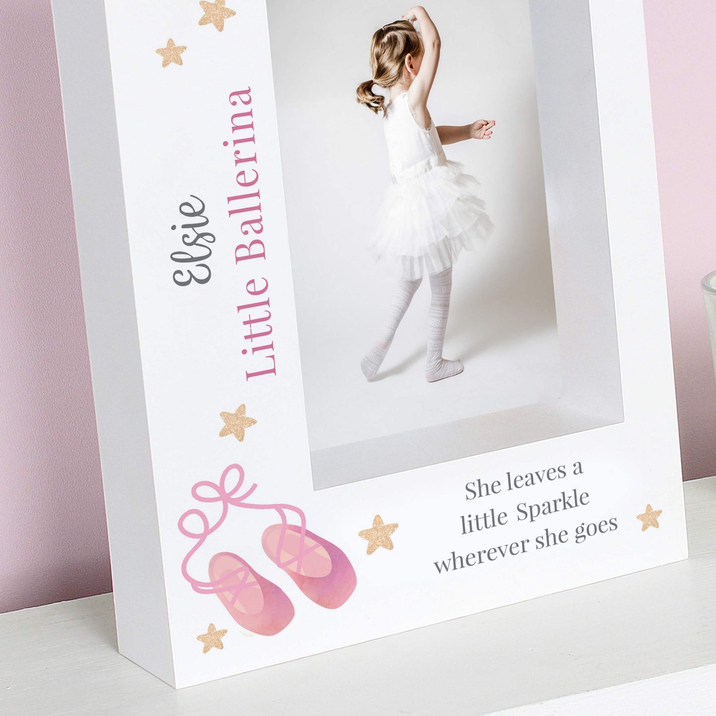 Personalised Swan Lake Ballet 5x7 Box Photo Frame