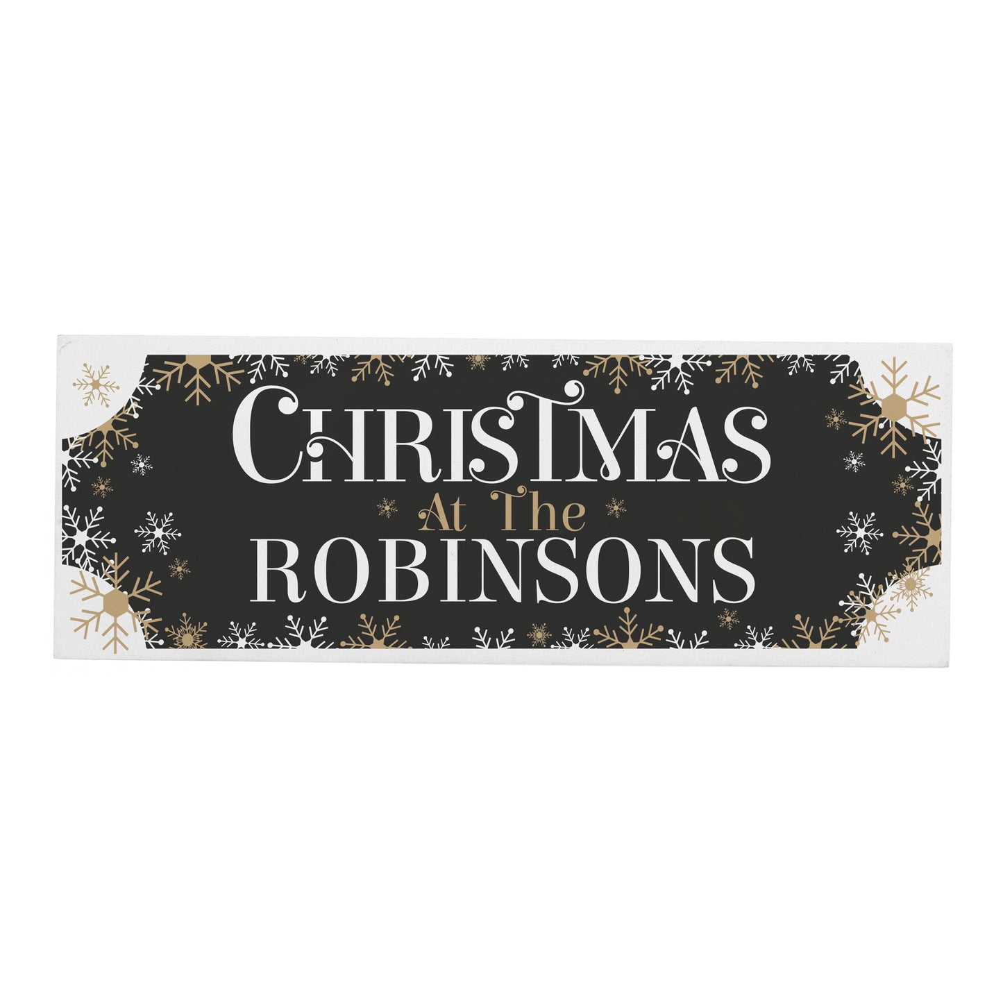 Personalised Family Christmas Wooden Mantle Decoration