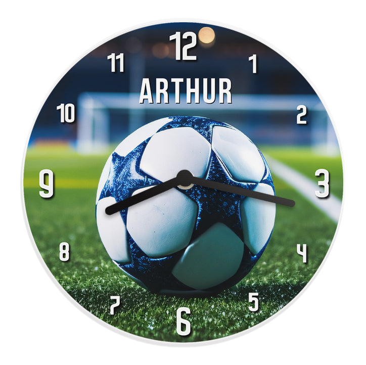 Personalised Football Wooden Children's Clock