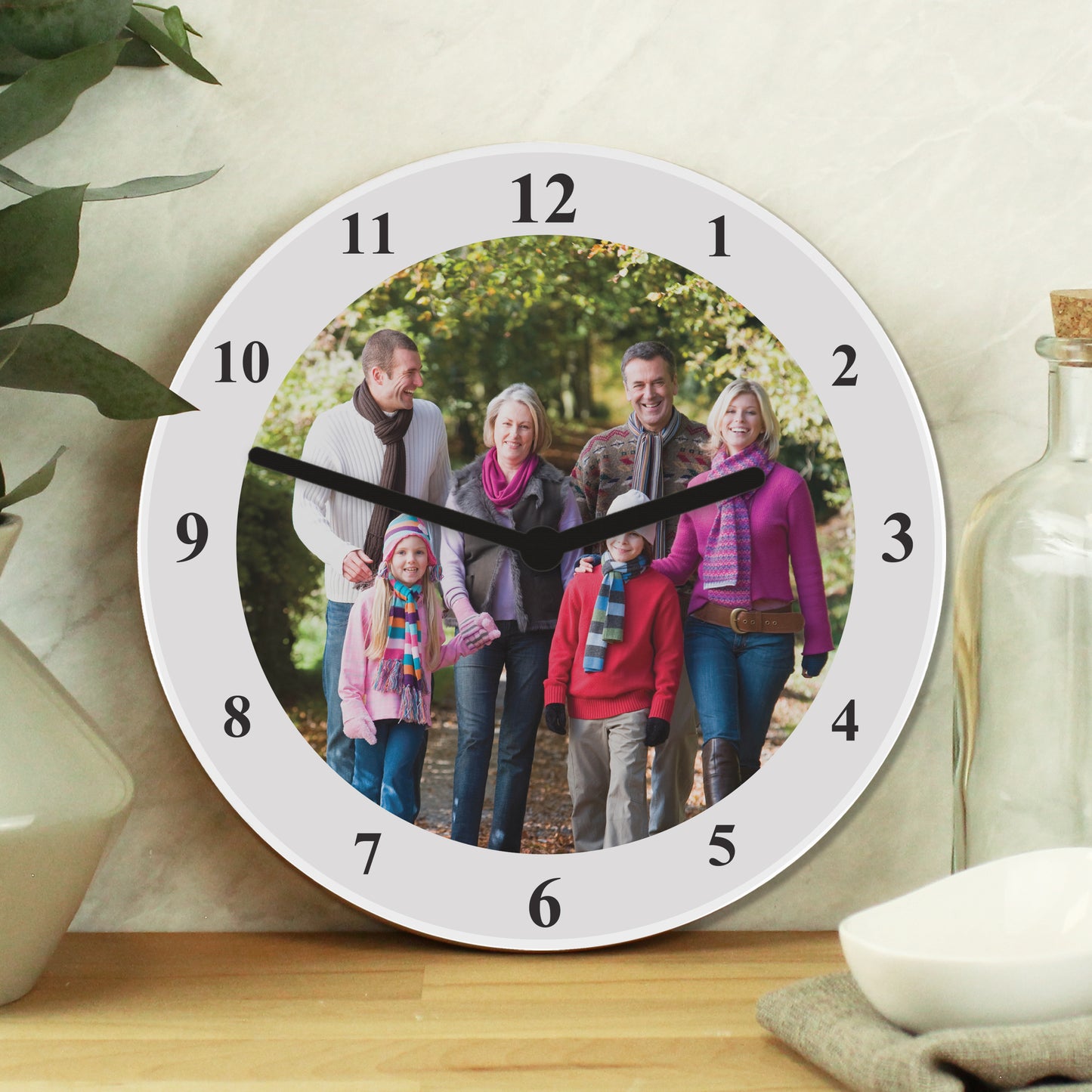 Personalised Photo Upload Wooden Clock