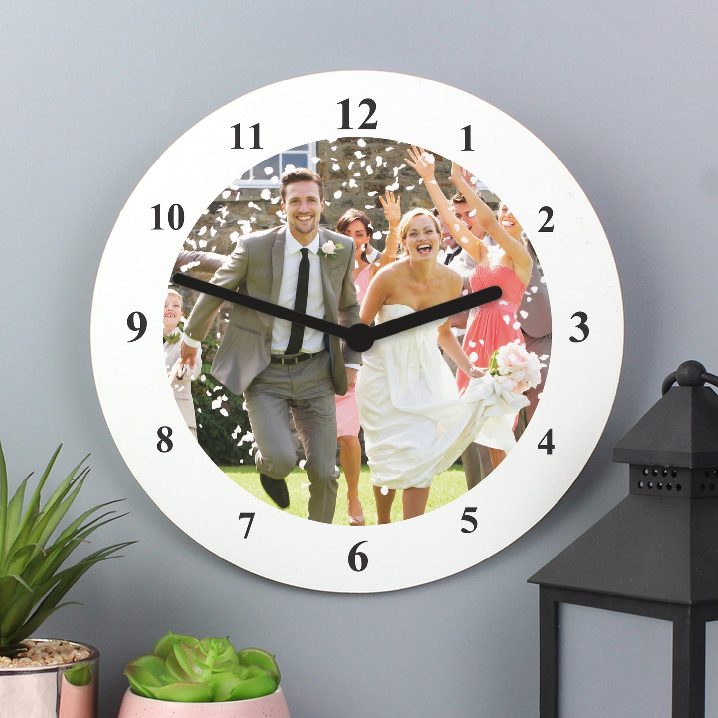 Personalised Photo Upload Wooden Clock