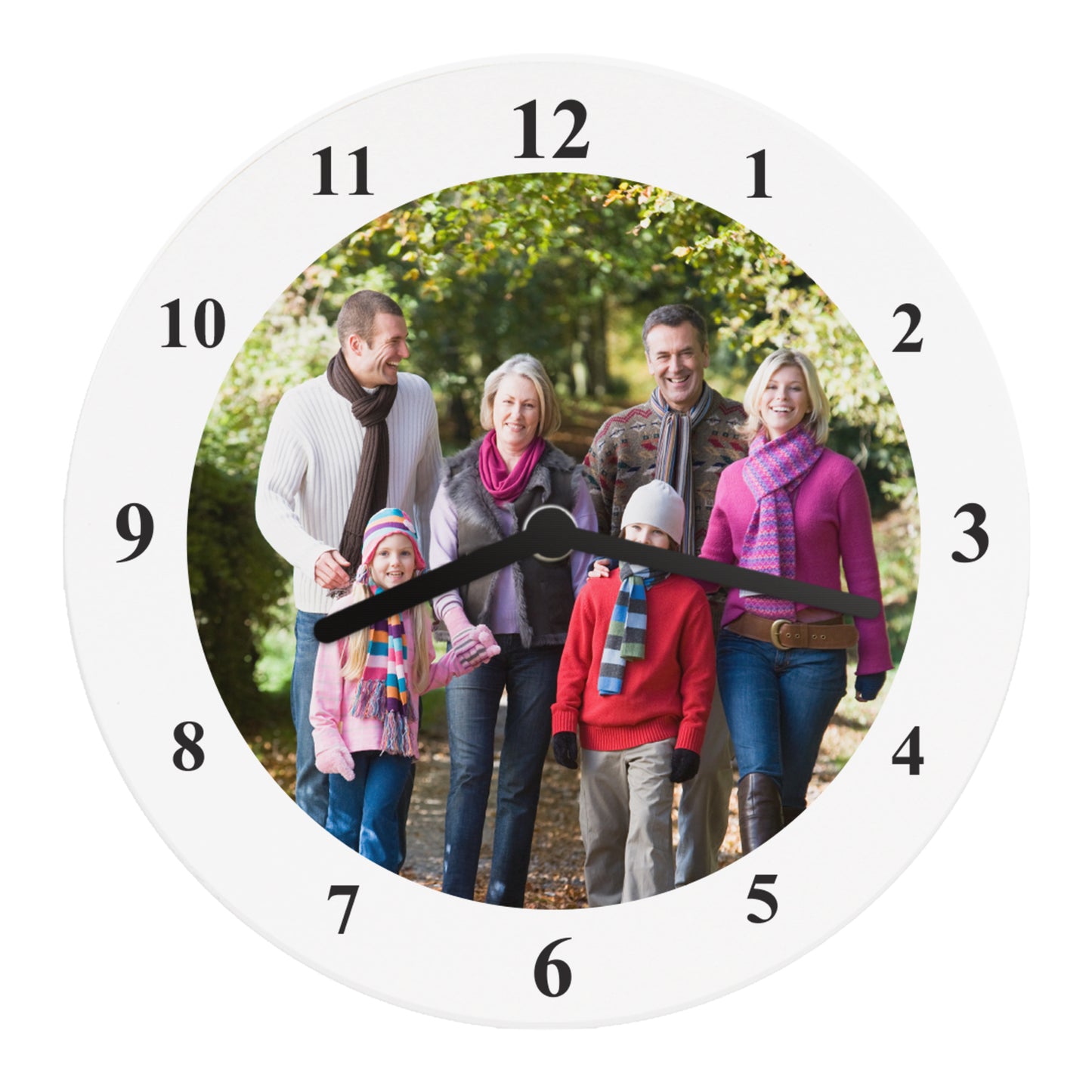 Personalised Photo Upload Wooden Clock