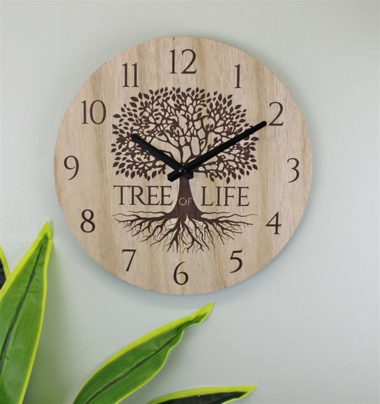 Small Tree Of Life Clock 30cm