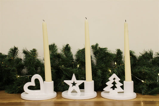Set of Three Dinner Candle Holders