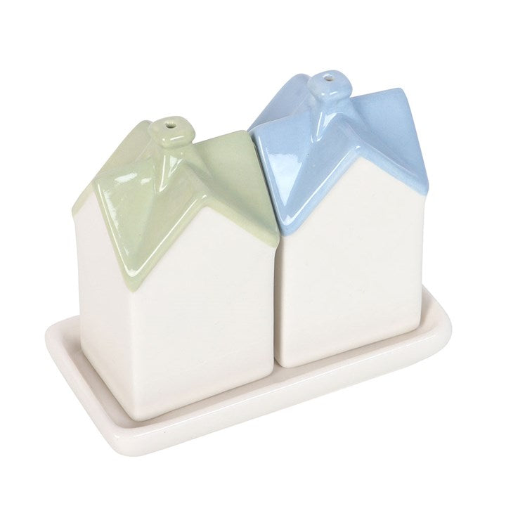 Pastel House Salt and Pepper Shakers