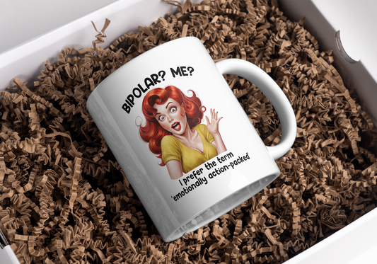 Sarcasm mug - action packed