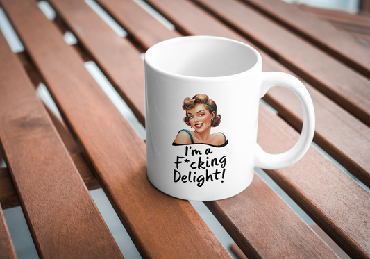 Sarcasm pin up mug - delight