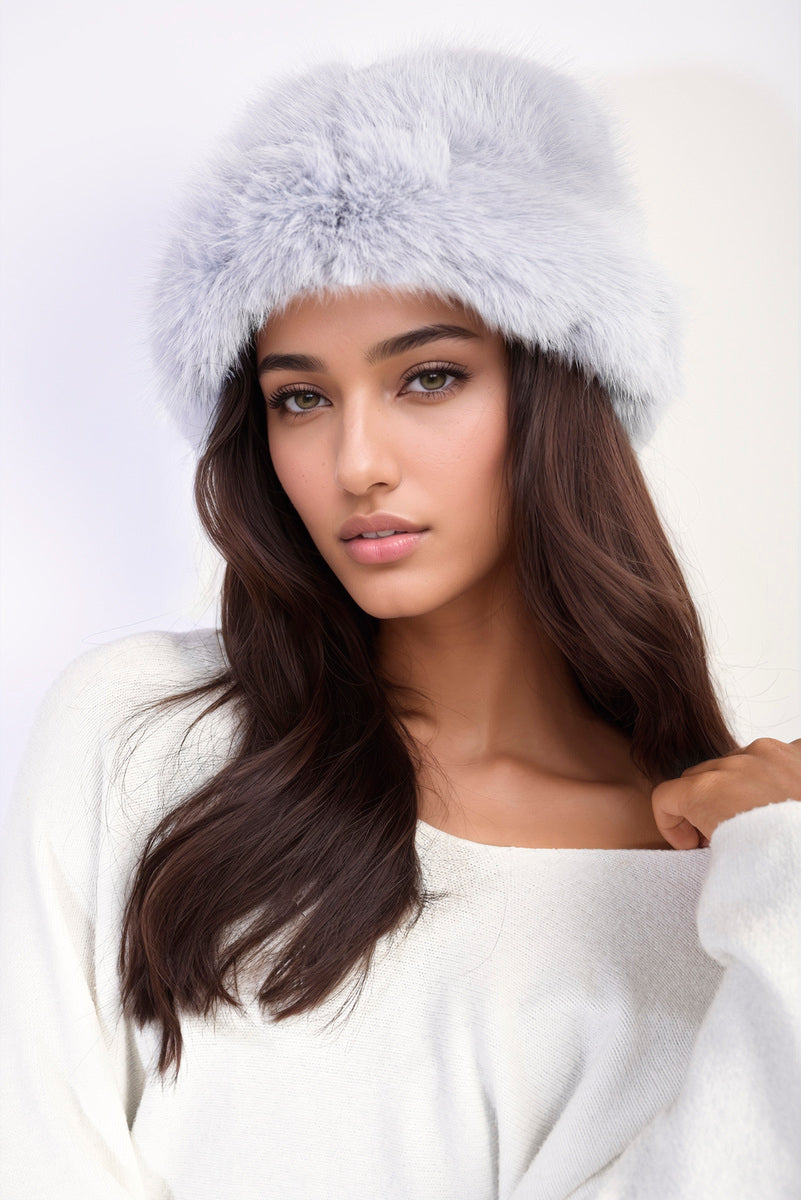 Fluffy Faux Fur Winter Hat