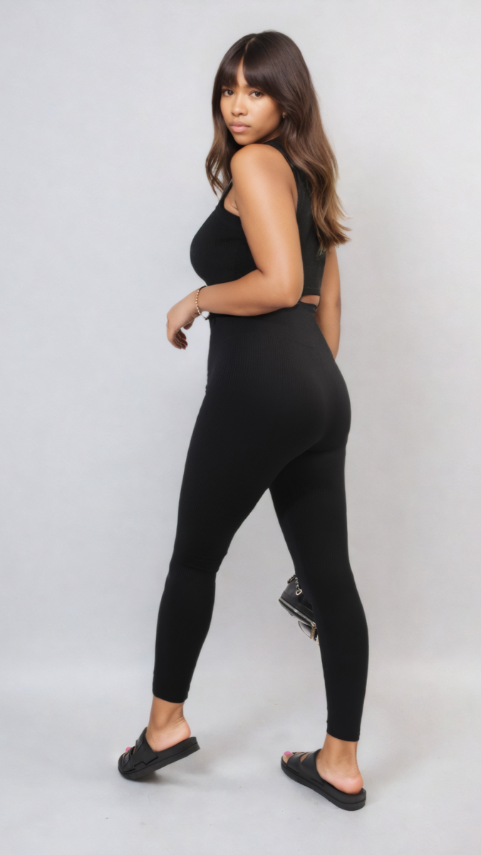 High Waisted Wide Band Leggings