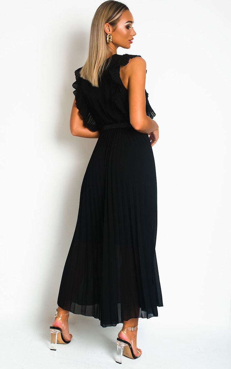 Pleated Maxi Dress